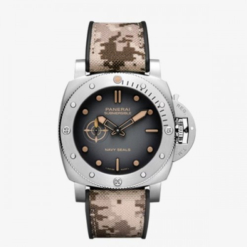VS PAM01518 NEW 2024 Quarant 아쿠아 ttro Navy SEALS 오토무브먼트 44mm