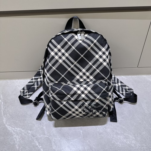 체크 런던 미디엄 토트백