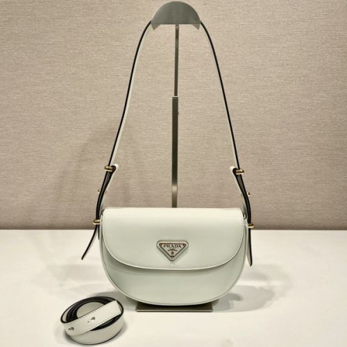 1BD365 삼각 로고 호보백 더블 스트랩