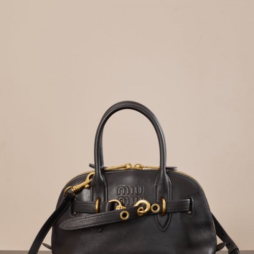 아방튀르 나파 레더 탑 핸들 백